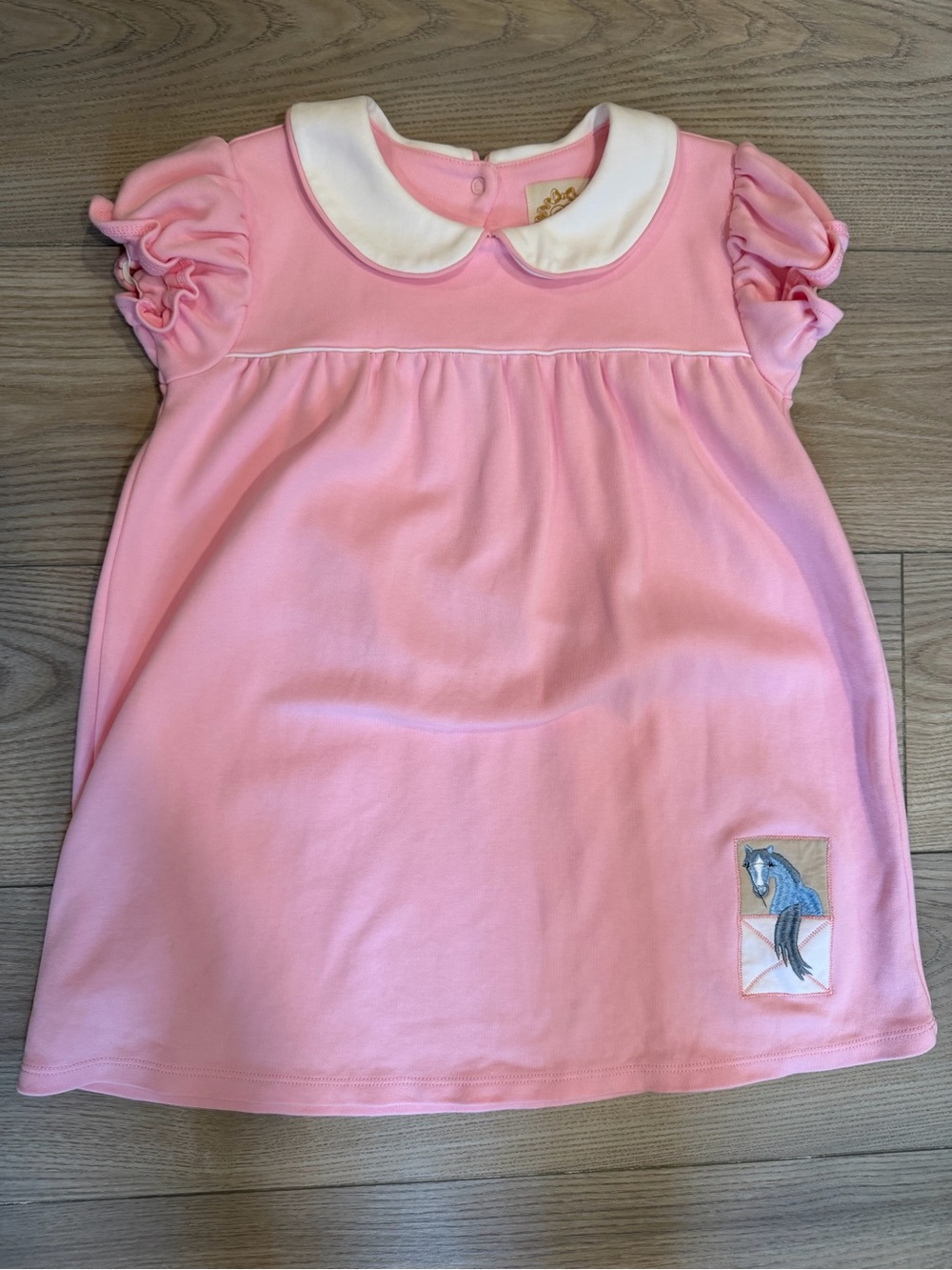 The Beaufort Bonnet Company Pink Dress with White Collar